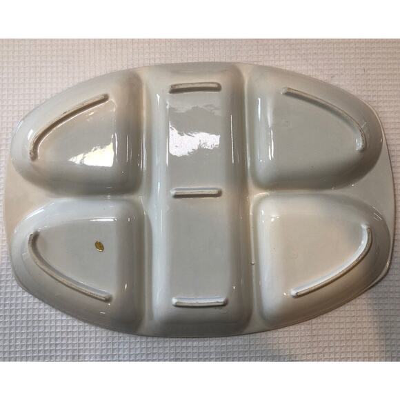 Vintage MCM Fred Roberts Serving Tray Floral Nice Condition - Picture 4 of 5